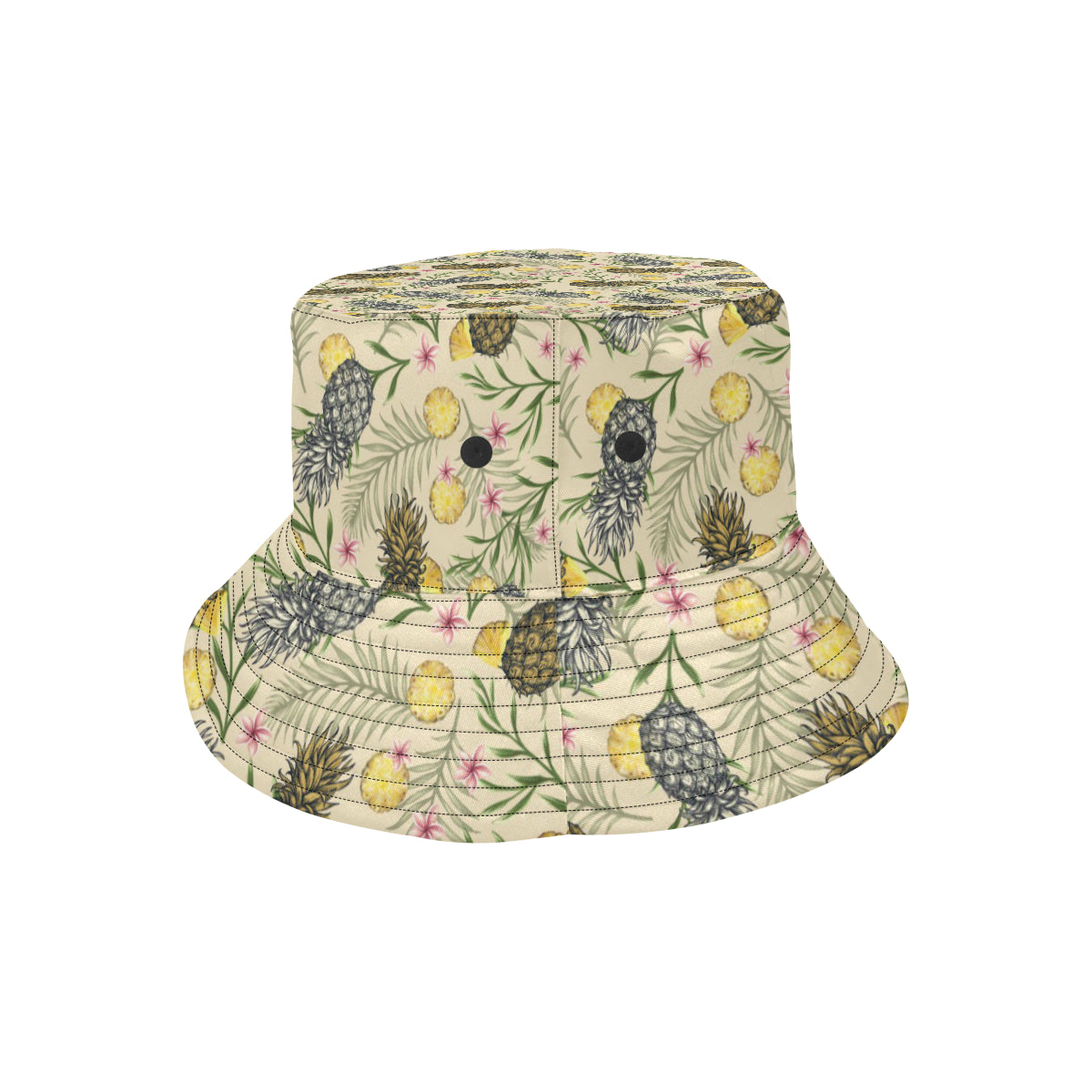 Pineapple Pattern Print Design PP012 Unisex Bucket Hat