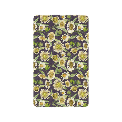 Daisy Vintage Print Pattern Rubber Doormat