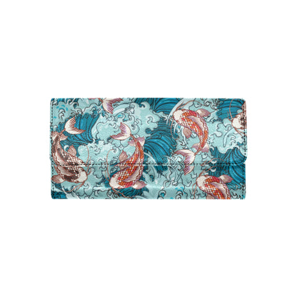 KOI Fish Pattern Print Design 05 Women's Trifold Wallet