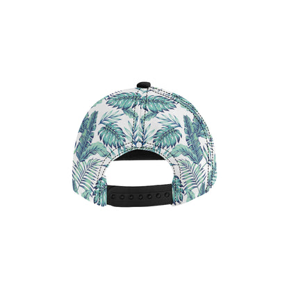 Pattern Tropical Palm Leaves Snapback Cap