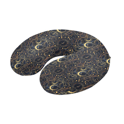 Celestial Pattern Print Design 04 U-Shaped Travel Neck Pillow