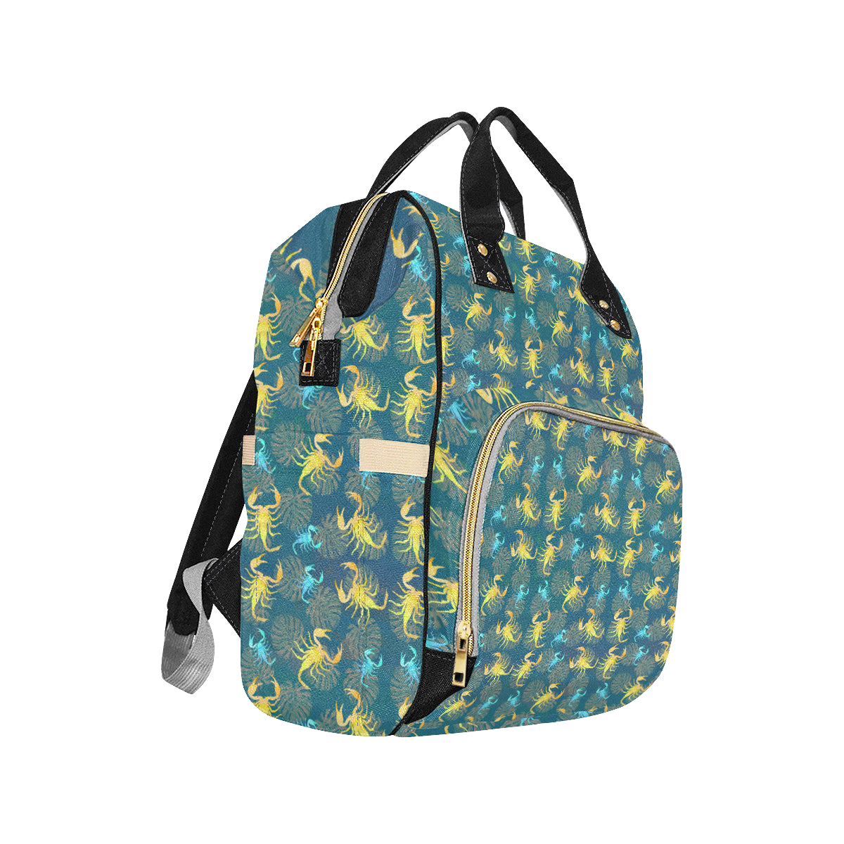 Scorpion Pattern Print Design 02 Diaper Bag Backpack