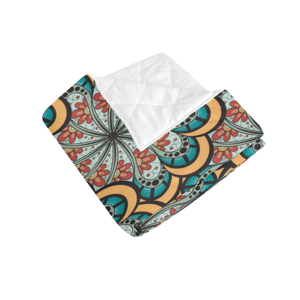 Mandala Pattern Print Design 01 Premium Quilt