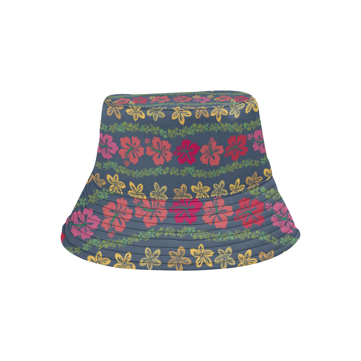 Hawaiian Themed Pattern Print Design H018 Unisex Bucket Hat