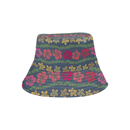 Hawaiian Themed Pattern Print Design H018 Unisex Bucket Hat