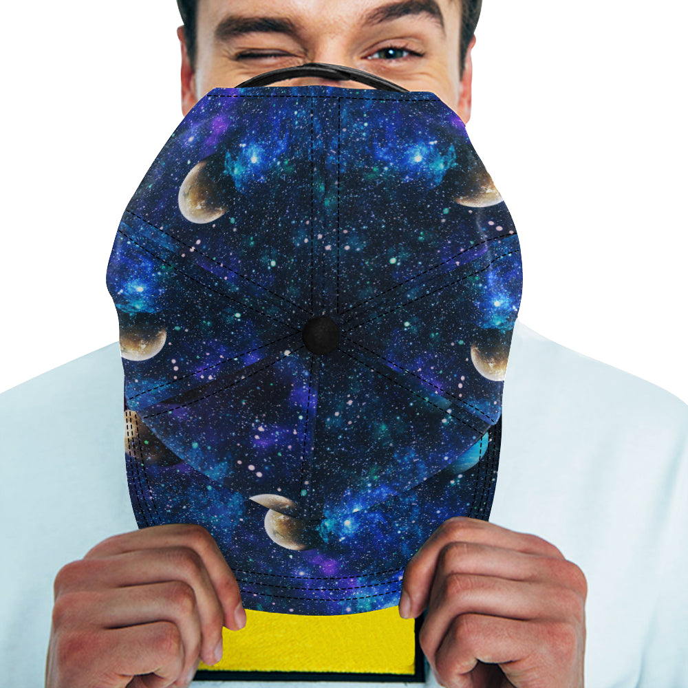 Galaxy Stardust Planet Space Print Snapback Cap