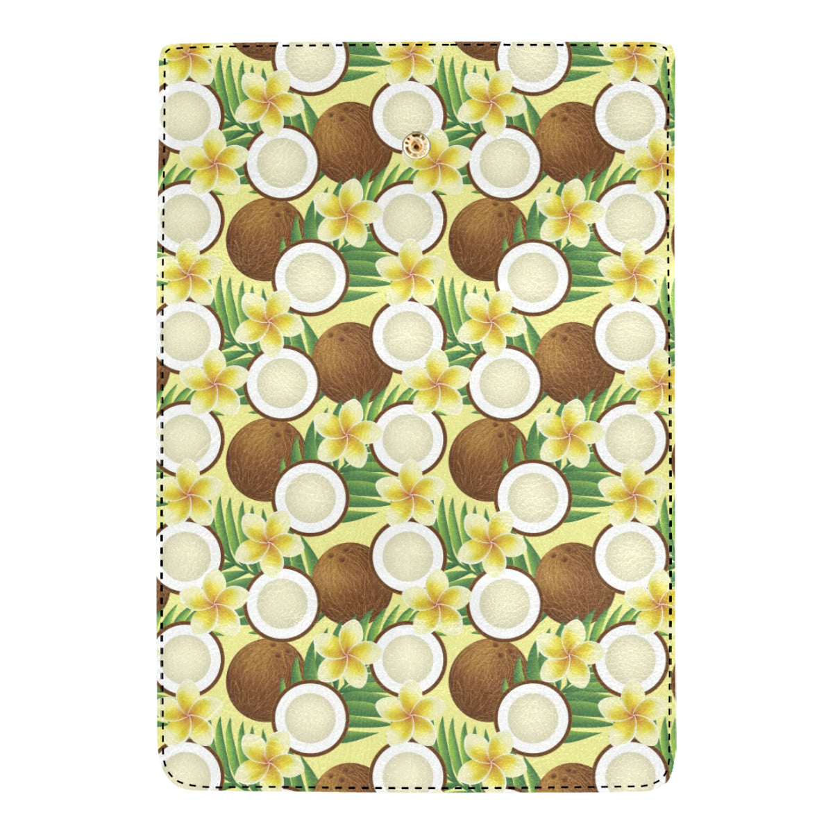 Coconut Pattern Print Design CN02 Women's Trifold Wallet