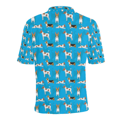 Cardigan Welsh Corgis Pattern Print Design 01 Men Polo Shirt