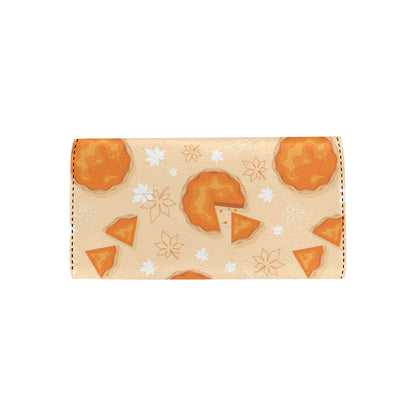 Pie Pattern Print Design A01 Women's Trifold Wallet