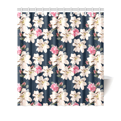 Lily Pattern Print Design LY04 Shower Curtain
