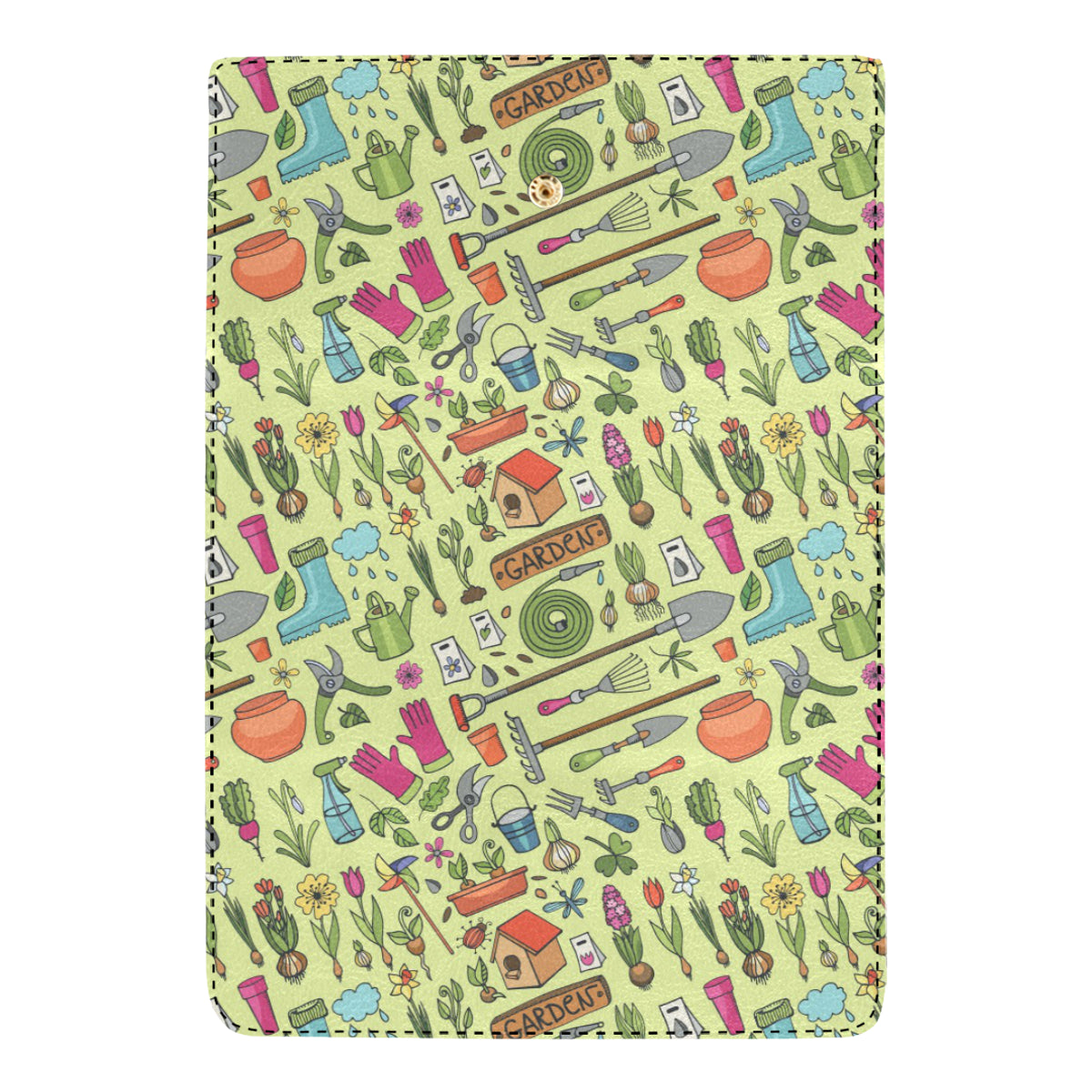 Gardening Pattern Print Design G02 Women's Trifold Wallet