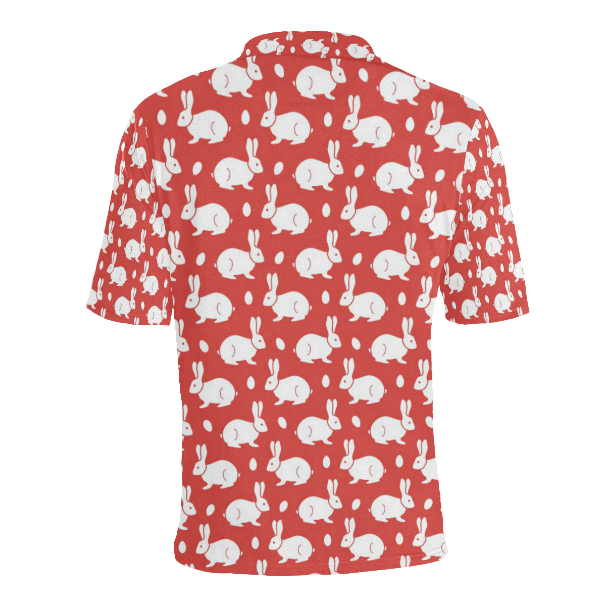 Rabbit Pattern Print Design RB017 Men Polo Shirt