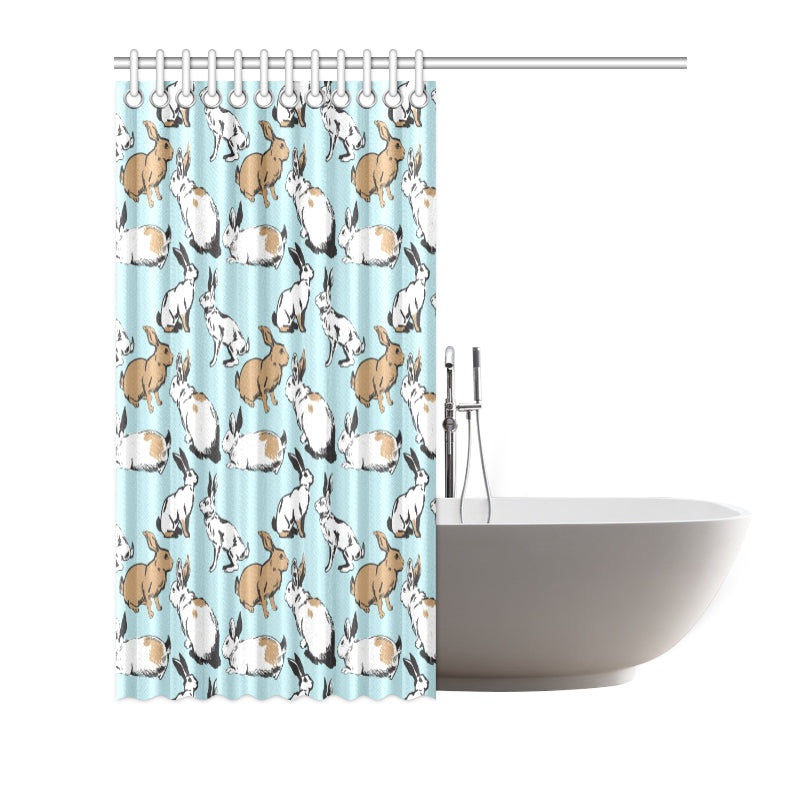 Rabbit Pattern Print Design RB018 Shower Curtain