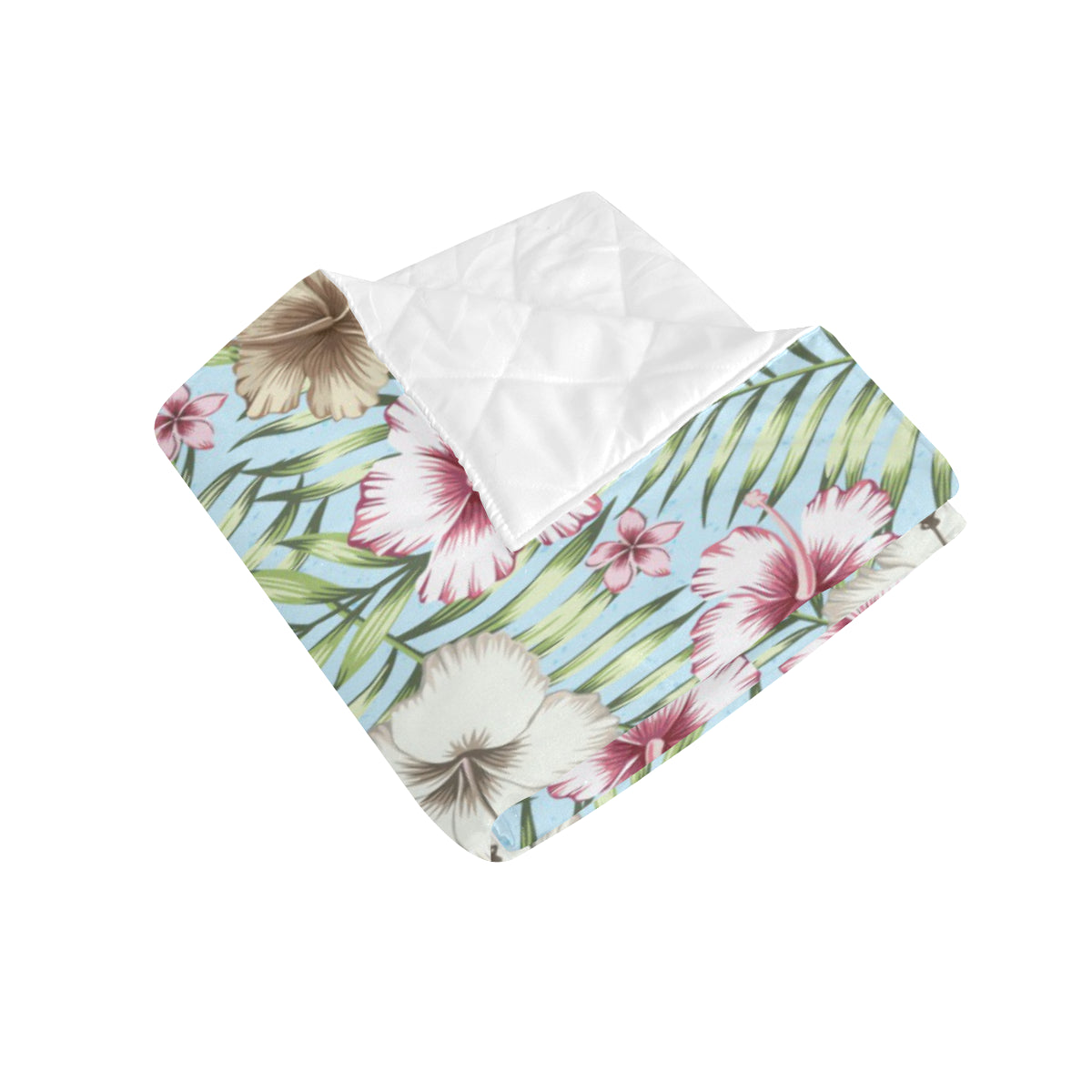 Tropical Flower Pattern Print Design TF05 Premium Quilt
