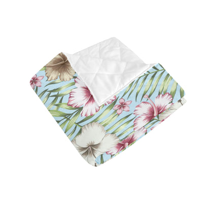 Tropical Flower Pattern Print Design TF05 Premium Quilt