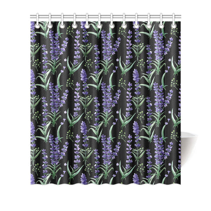 Lavender Pattern Print Design LV01 Shower Curtain