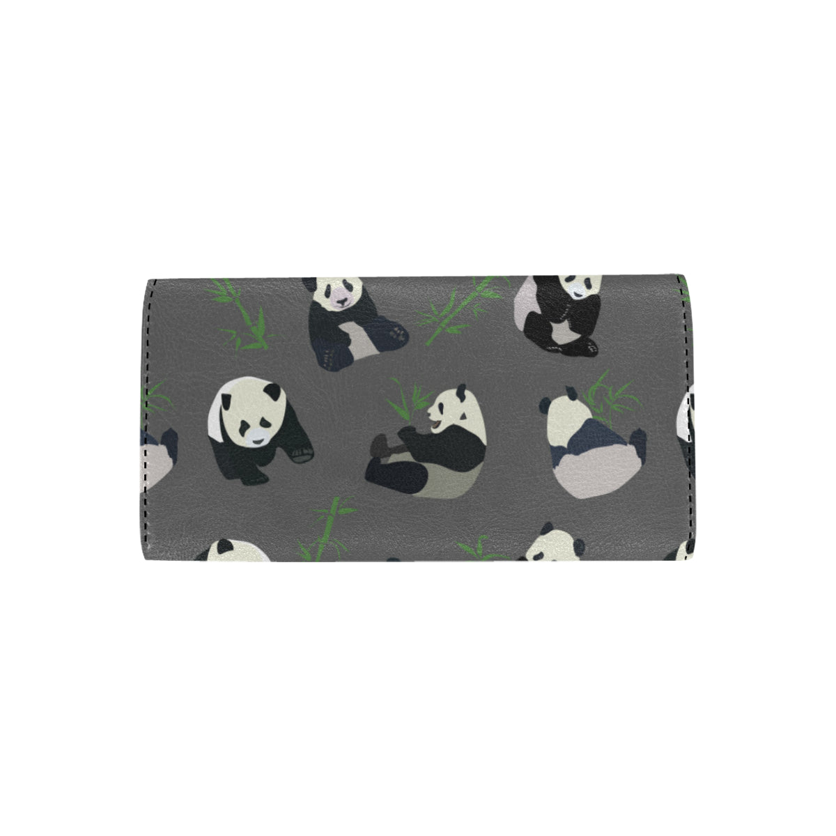 Panda Pattern Print Design A06 Women's Trifold Wallet