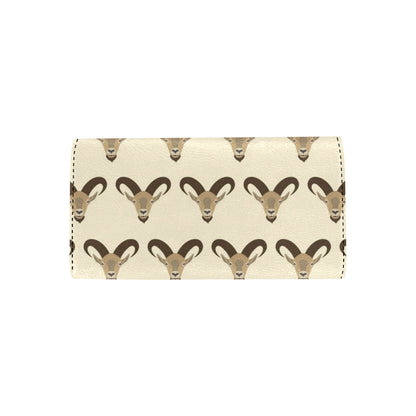 Goat Pattern Print Design 01 Women's Trifold Wallet