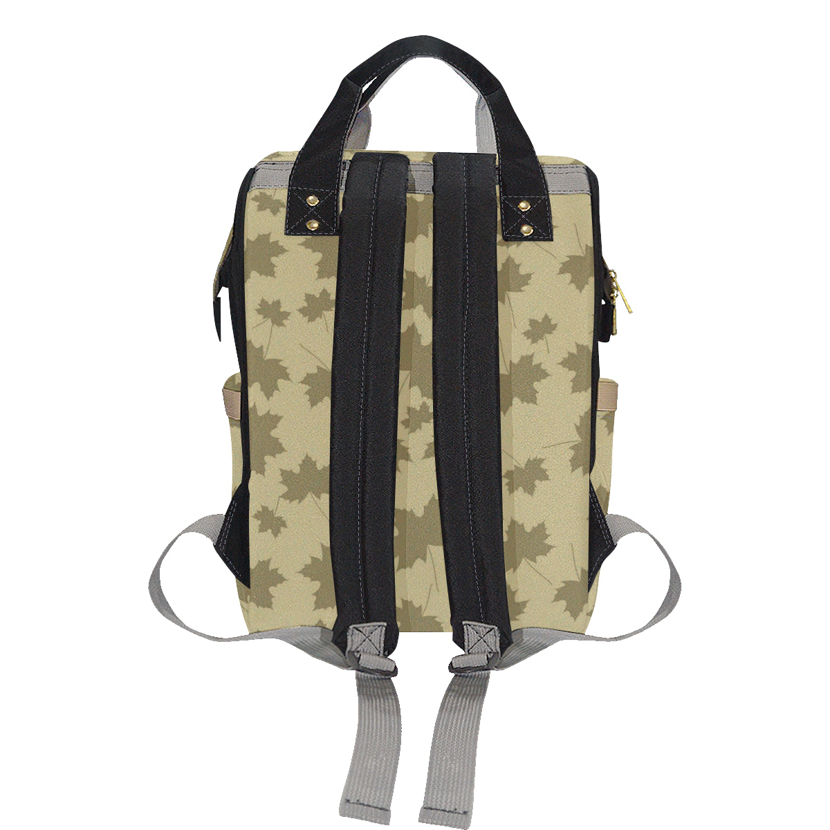 Maple Leaf Pattern Print Design 01 Diaper Bag Backpack