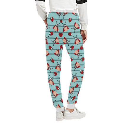 Ladybug Happy Print Pattern Unisex Sweatpants