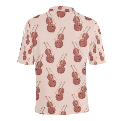 Cello Pattern Print Design 03 Men Polo Shirt