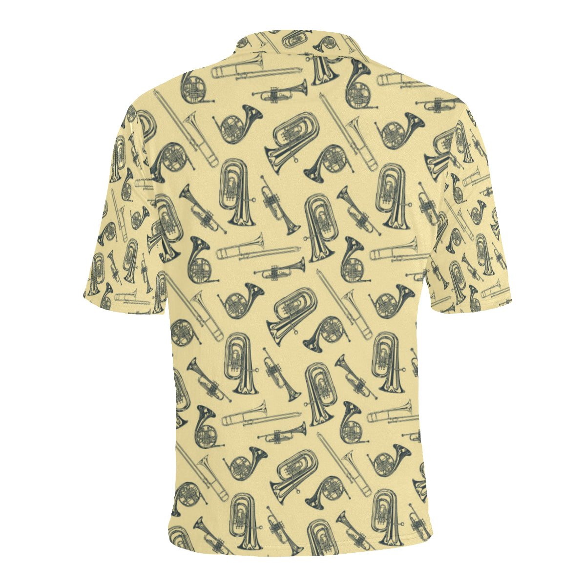 Tuba Pattern Print Design 01 Men Polo Shirt