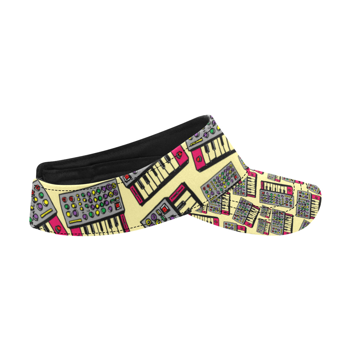 Synthesizer Pattern Print Design 01 Unisex Sun Visor