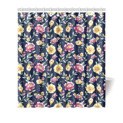 Gerberas Pattern Print Design GB03 Shower Curtain