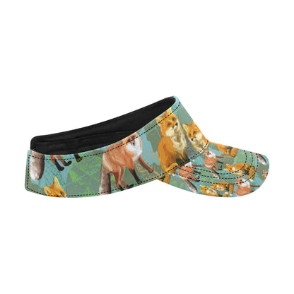Fox Autumn leaves Themed Unisex Sun Visor