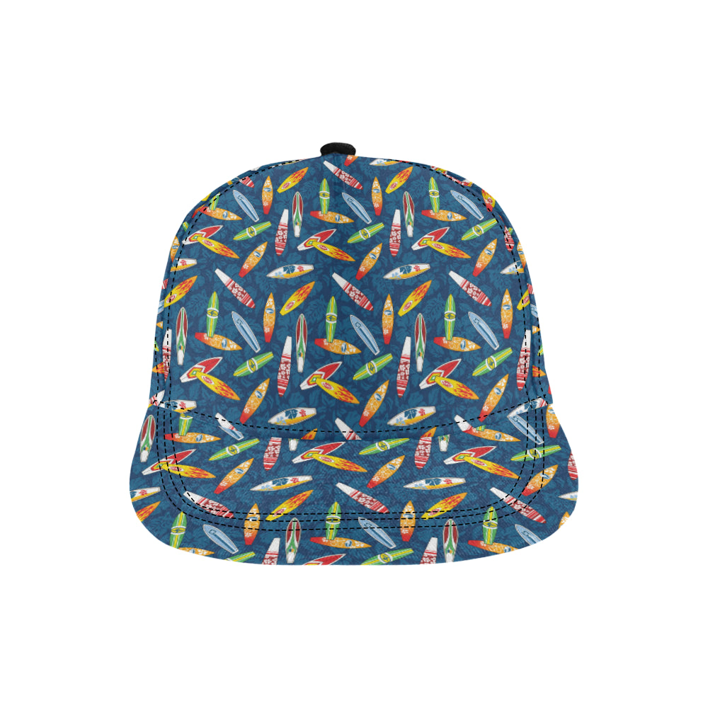 Surfboard Pattern Print Snapback Cap