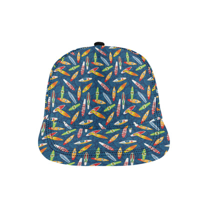 Surfboard Pattern Print Snapback Cap