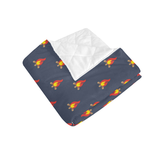 Campfire Pattern Print Design 02 Premium Quilt