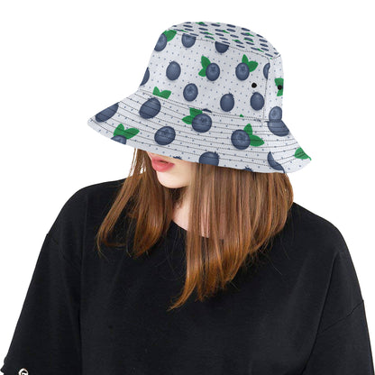 Blueberry Pattern Print Design BB02 Unisex Bucket Hat