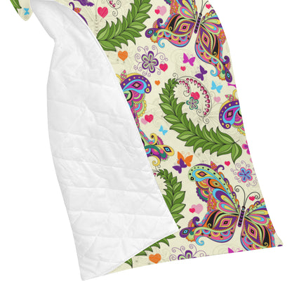 Butterfly Colorful Indian Style Premium Quilt