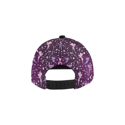 Fairy Pink Print Pattern Snapback Cap