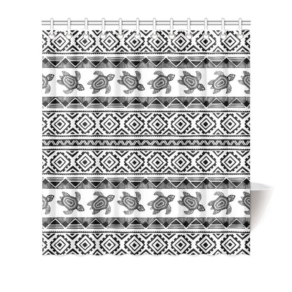 Sea Turtle Tribal Aztec Shower Curtain