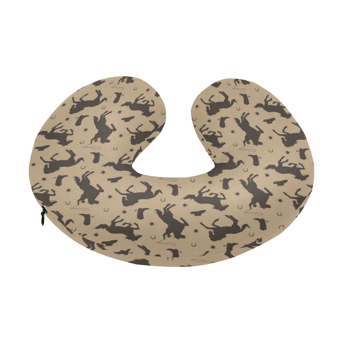 Cowboy Pattern Print Design 05 U-Shaped Travel Neck Pillow