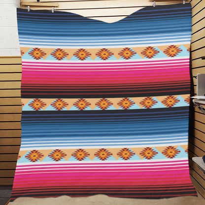 Mexican Pattern Print Design 03 Premium Quilt