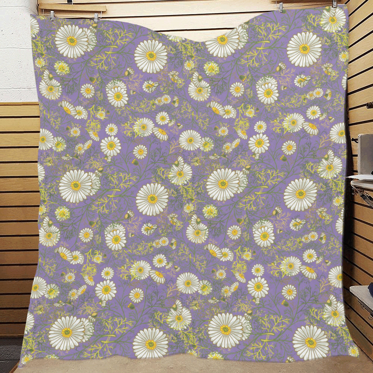 Daisy Pattern Print Design DS011 Premium Quilt
