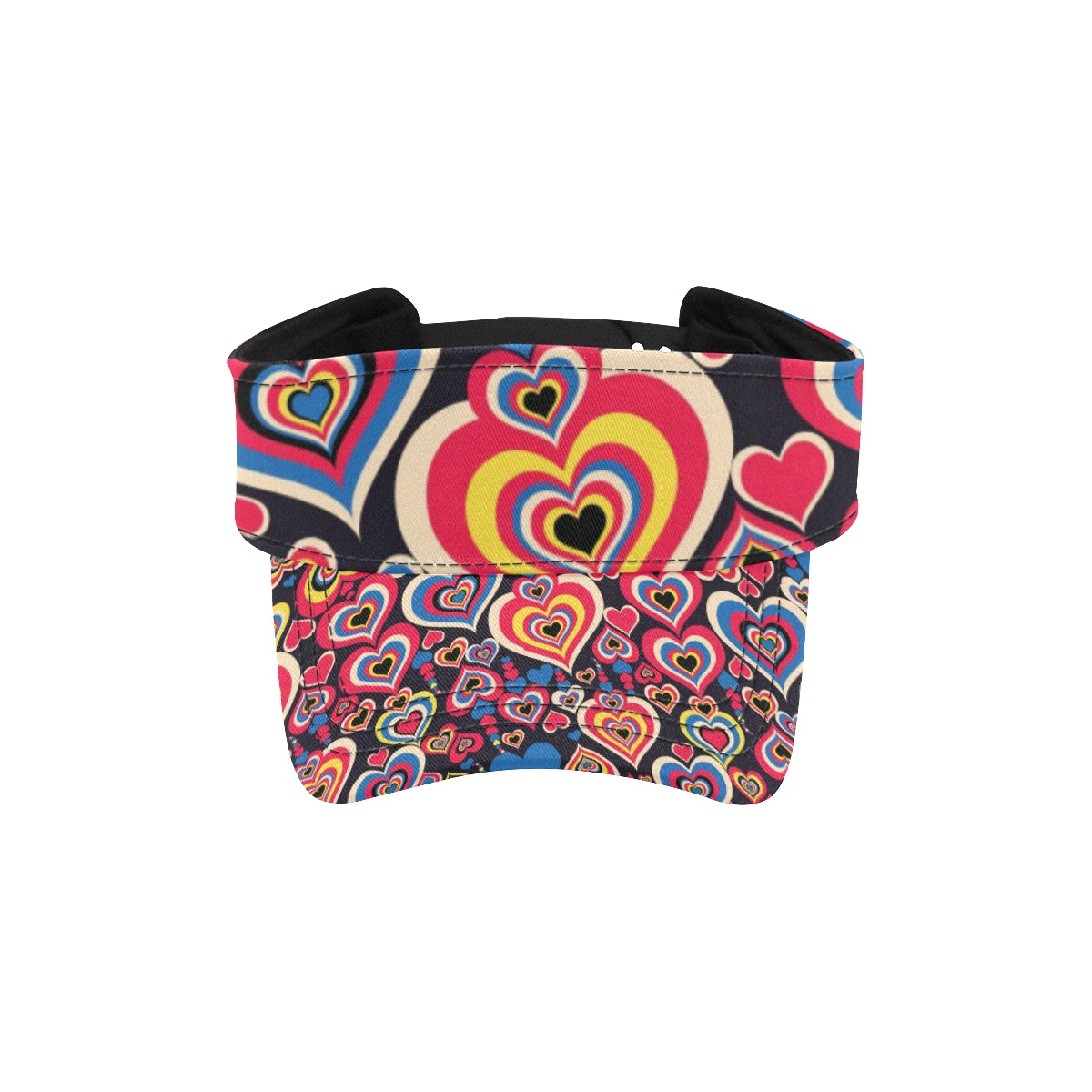 Heart Pattern Print Design HE08 Unisex Sun Visor