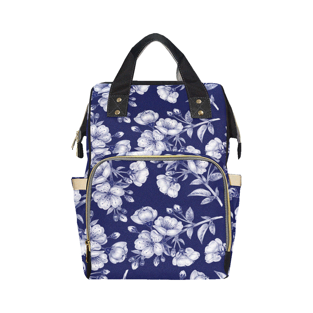 Cherry Blossom Pattern Print Design CB01 Diaper Bag Backpack