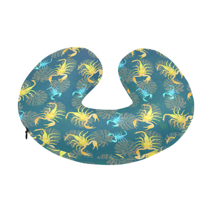 Scorpion Pattern Print Design 02 U-Shaped Travel Neck Pillow