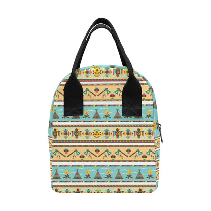American indian Life Pattern Insulated Lunch Bag