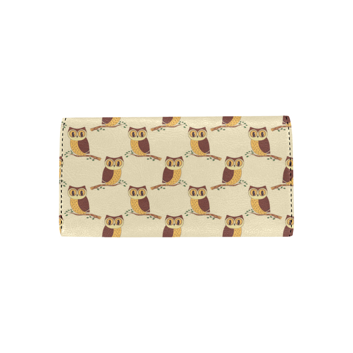Owl Pattern Print Design A07 Women's Trifold Wallet