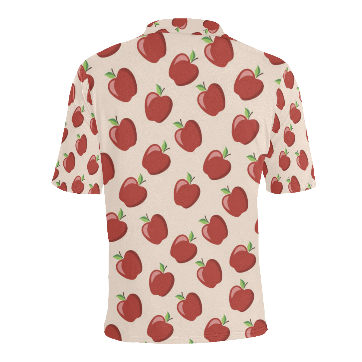 Apple Pattern Print Design AP01 Men Polo Shirt