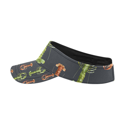 Lobster Pattern Print Design 01 Unisex Sun Visor