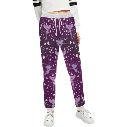 Fairy Pink Print Pattern Unisex Sweatpants
