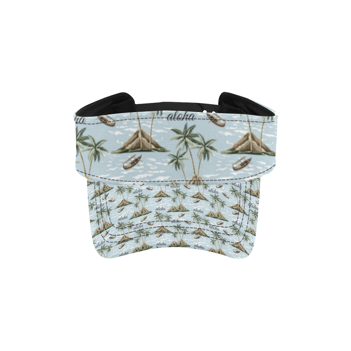 Aloha Hawaii island Design Themed Print Unisex Sun Visor
