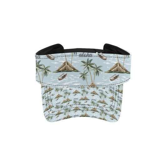 Aloha Hawaii island Design Themed Print Unisex Sun Visor