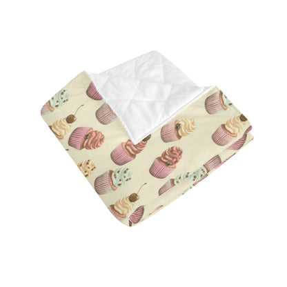 Cupcake Pattern Print Design 04 Premium Quilt